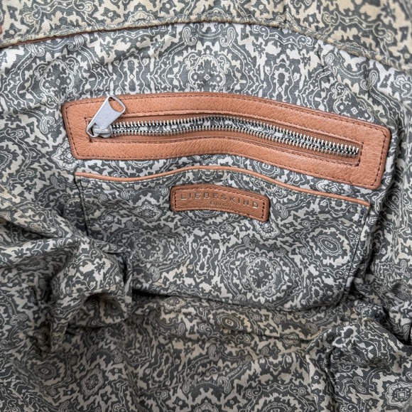 LIEBESKIND Women's Brown Large Leather Shoulder Handbag Bag w Detachable Strap - Picture 3 of 12